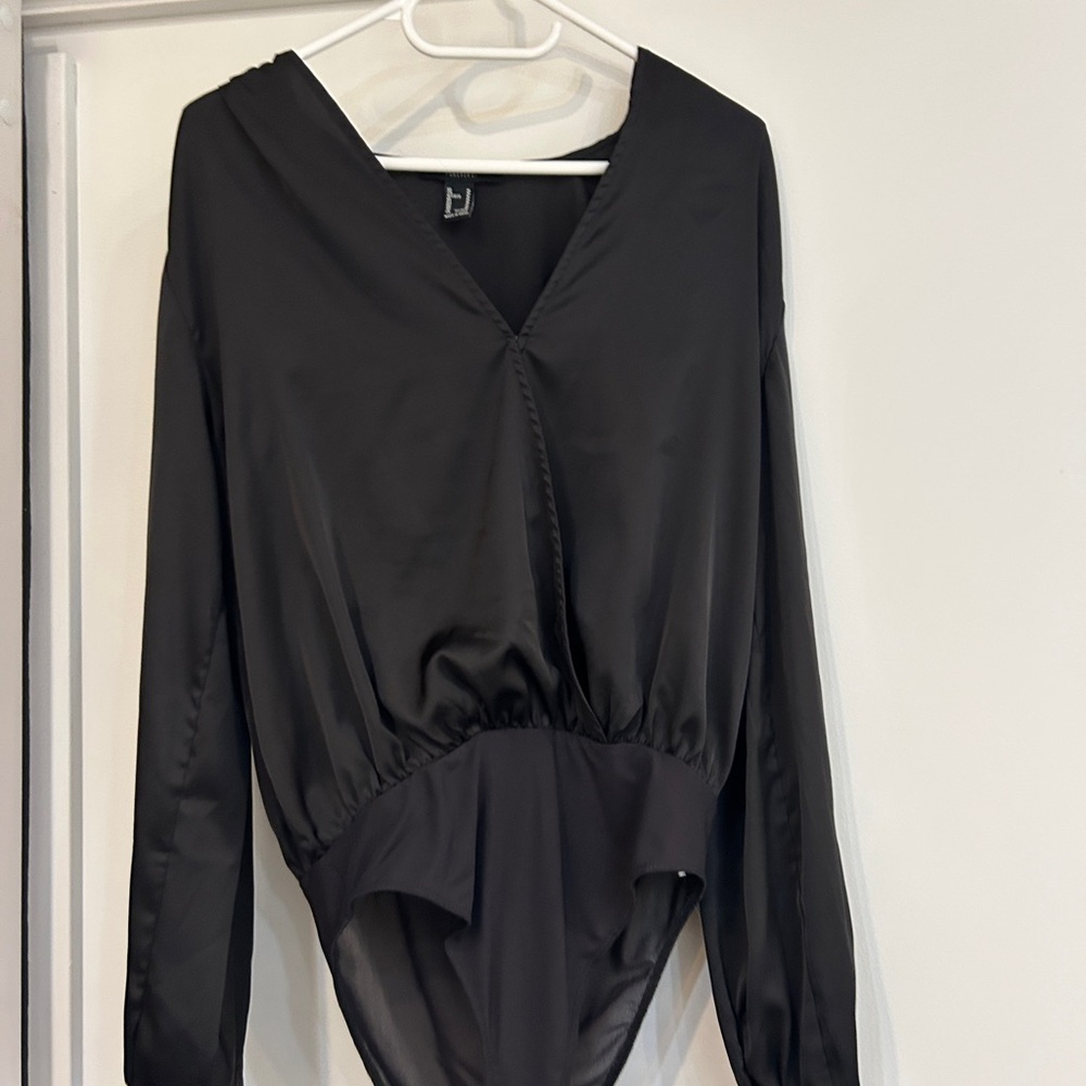 Forever 21 Charcoal V-Neck Top